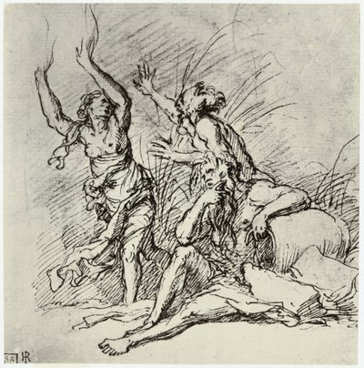 Salvator Rosa, Pan and Syrinx by Philip Henry Delamotte
