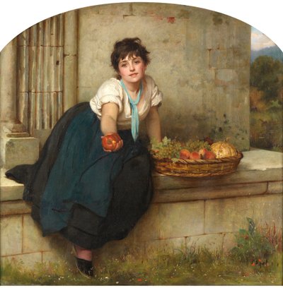 The Fruit Seller, 1877 by Philip Hermogenes Calderon
