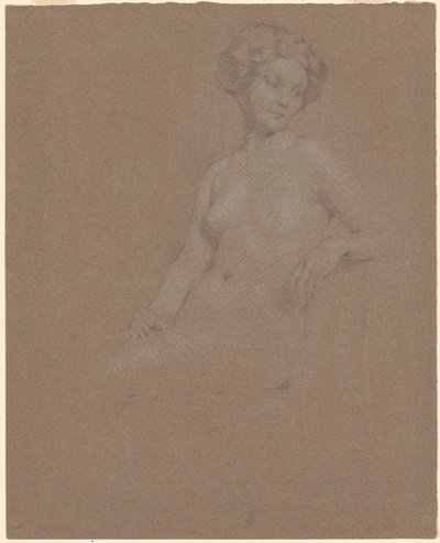 Seated Female Nude by Philip Leslie Hale