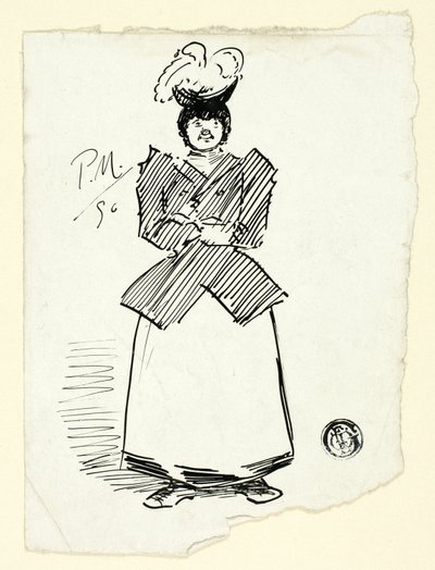 London Female Character by Philip William May