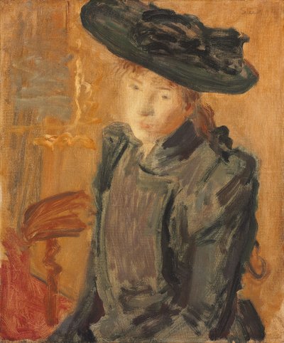 Girl in a Large Hat by Philip Wilson Steer