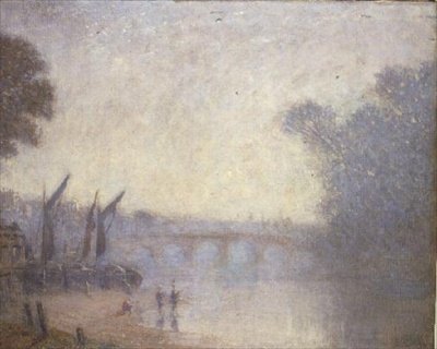 Richmond Bridge in Richmond, Surrey by Philip Wilson Steer