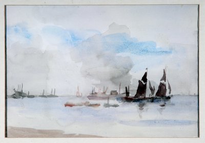 Thames Barges, Greenhithe by Philip Wilson Steer