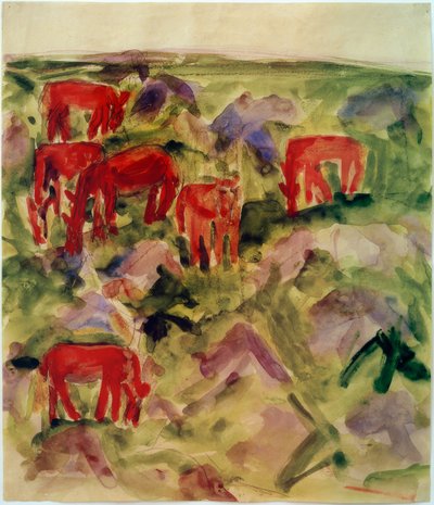 Red Horses by Philipp Bauknecht