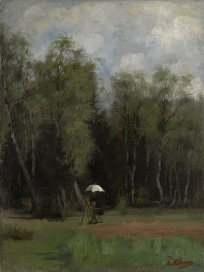 Painter at the Edge of the Forest by Philipp Helmer