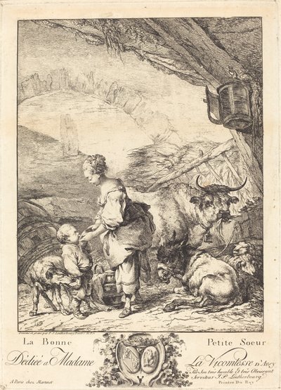 The Good Little Sister by Philippe Jacques de Loutherbourg II