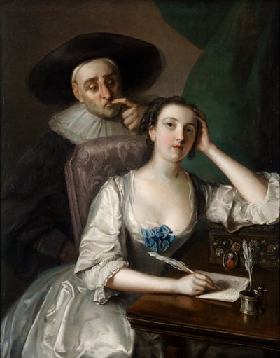 The Letter Writer by Philippe Mercier