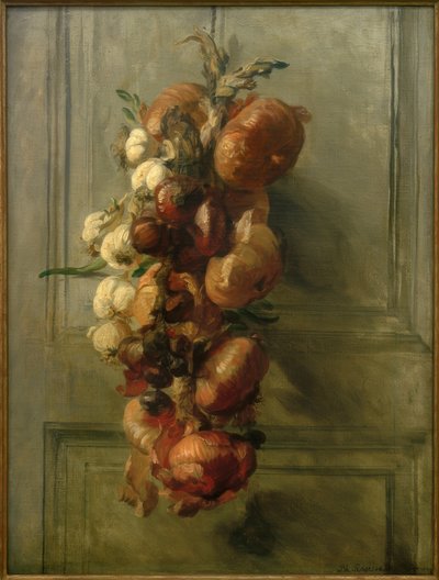 Still Life with Onions by Philippe Rousseau