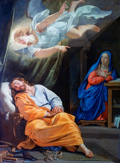 The Dream of Saint Joseph by Philippe de Champaigne