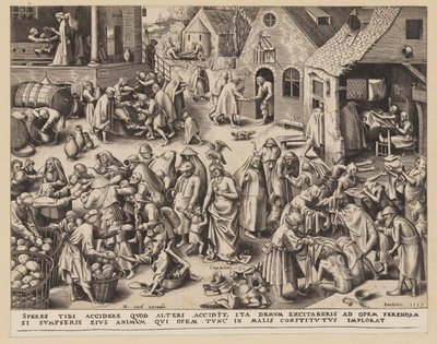 Charity, from The Seven Virtues by Philips Galle