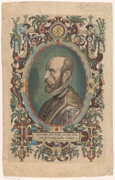 Portrait of Abraham Ortelius by Philips Galle