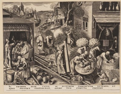 Prudence, from The Seven Virtues by Philips Galle