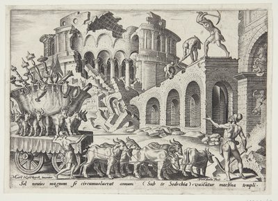 The Chaldeans Carrying Away the Temple Treasures by Philips Galle