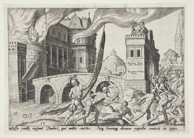 The Capture of Tirsah by Philips Galle