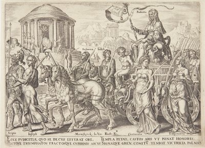 The Triumph of Chastity by Philips Galle