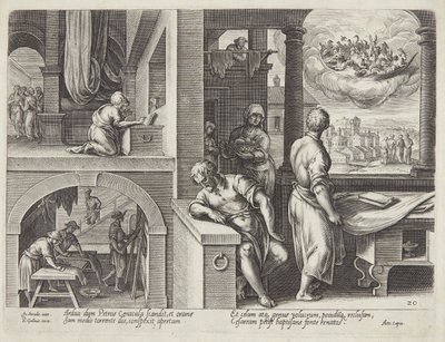 The Vision of St. Peter by Philips Galle