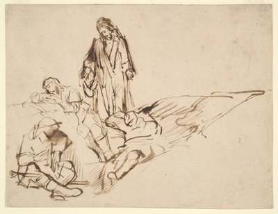 Study of Christ and the Sleeping Apostles by Philips Koninck