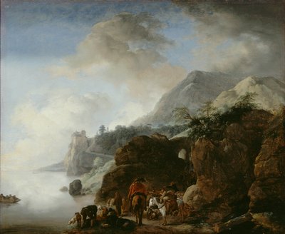 Travelers Awaiting a Ferry by Philips Wouwerman