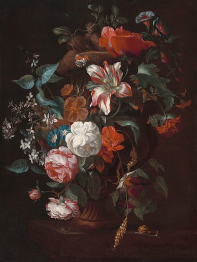 Flowers in a Vase by Philips van Couwenbergh