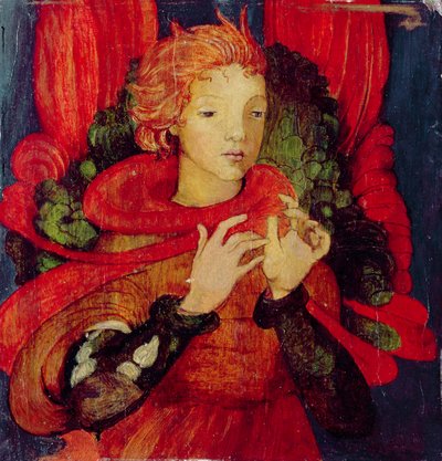 An Angel by Phoebe Anna Traquair