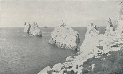 The Needles by Photochrom Co Ltd of London