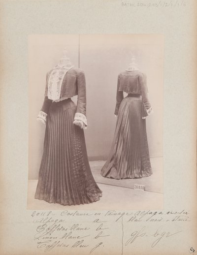 Album Page: House of Worth, Costume by Photographer French