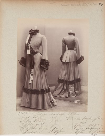 Album Page: House of Worth, Costume by Photographer French