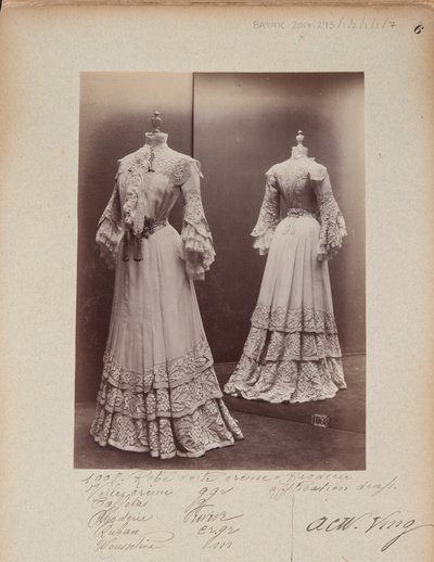 Album Page: House of Worth, Costume by Photographer French