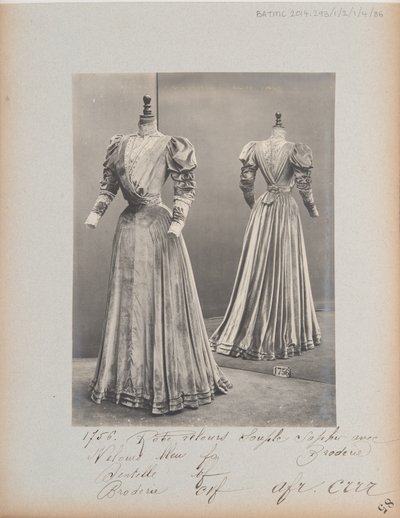 Album Page: House of Worth, Dress by Photographer French