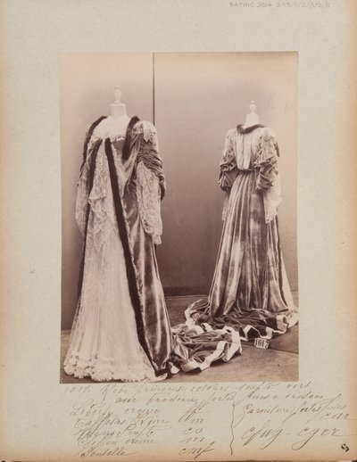 Album Page: House of Worth, Dress by Photographer French
