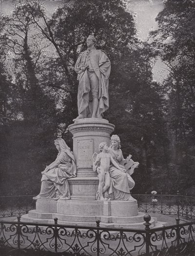 In the Tiergarten, Goethe Monument by Photographer German