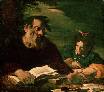 Homer Dictating His Poem by Pier Francesco Mola