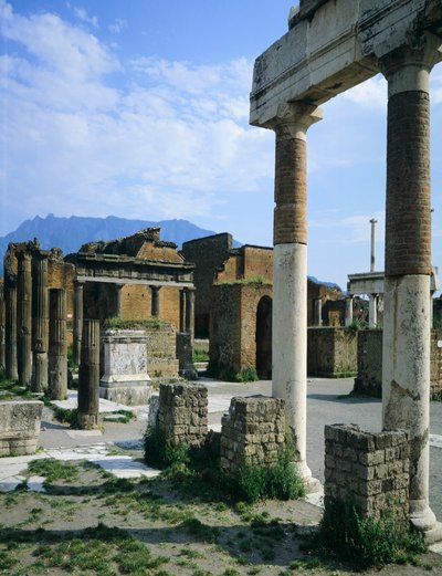 Forum in Pompeii by Blaise Nicolas Le Sueur