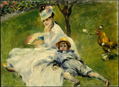 Madame Monet and Her Son by Pierre Auguste Renoir