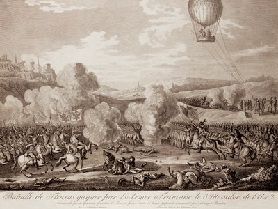 Battle of Fleurus by Pierre Adrien (after) Le Beau