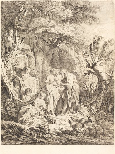 The Good Adventure by Pierre Alexandre Aveline after François Boucher