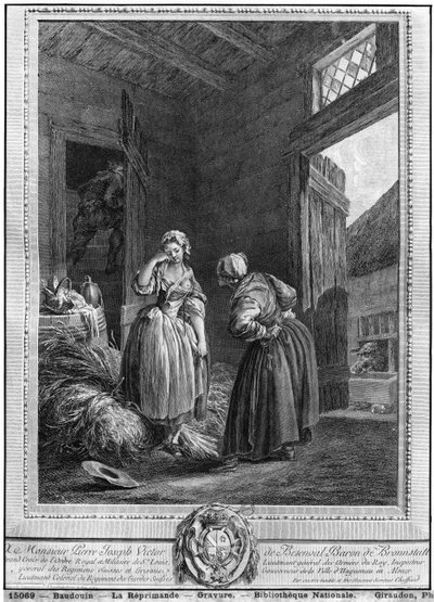The Reprimand by Pierre Antoine Baudouin