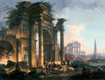 The Arc de Triomphe, c1740-1807 by Pierre Antoine de Machy
