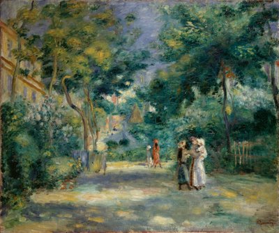 A Garden in Montmartre by Pierre Auguste Renoir