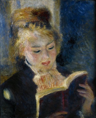 A Girl Reading by Pierre Auguste Renoir