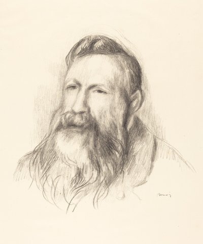Auguste Rodin by Pierre Auguste Renoir