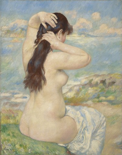 Bather Arranging her Hair, 1885 by Pierre Auguste Renoir