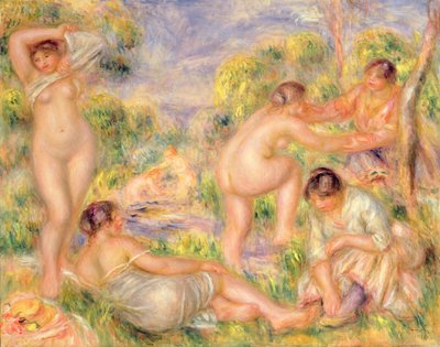 Bathing Group by Pierre Auguste Renoir