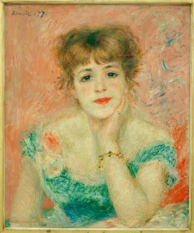 Portrait of the Actress Jeanne Samary by Pierre Auguste Renoir
