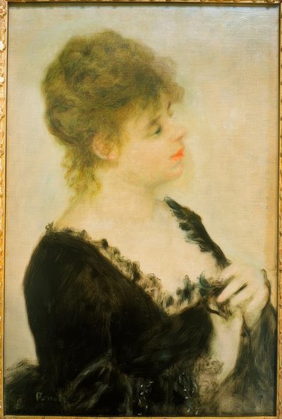 Portrait of a Young Woman by Pierre Auguste Renoir