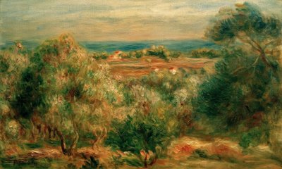 View from Haut-Cagnes to the Sea by Pierre Auguste Renoir