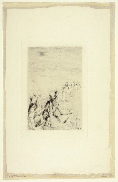 Children on the Beach, Berneval by Pierre Auguste Renoir