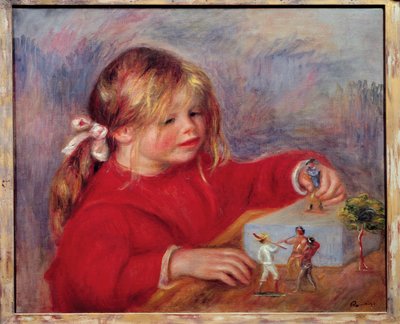 Claude Renoir Playing by Pierre Auguste Renoir