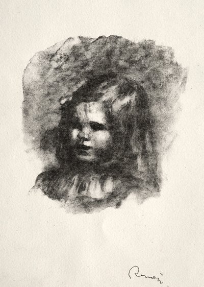 Claude Renoir, turned to the left by Pierre Auguste Renoir
