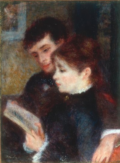 Couple Reading by Pierre Auguste Renoir